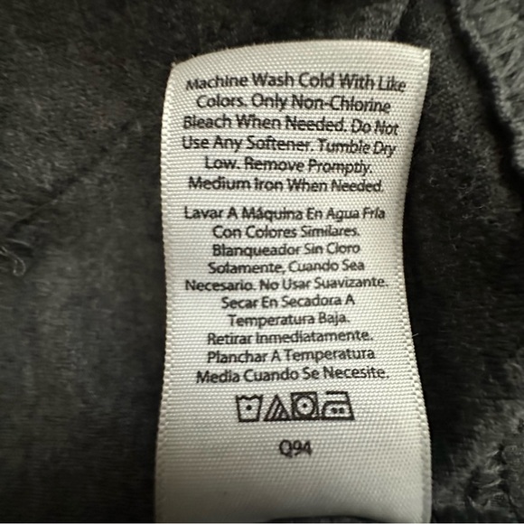 Athletic Works Girl's L (12-14) Gray Zip-Up Sporty Athletic Long Sleeves Hoodie - Picture 16 of 16